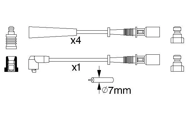 Handler.Part Ignition cable kit Bosch 0986356853 5