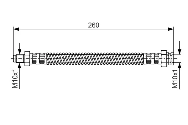 Handler.Part Brake hose Bosch 1987476522 1