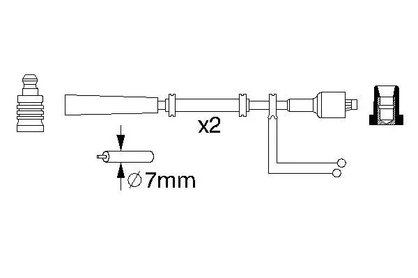 Handler.Part Ignition cable kit Bosch 0986357080 1