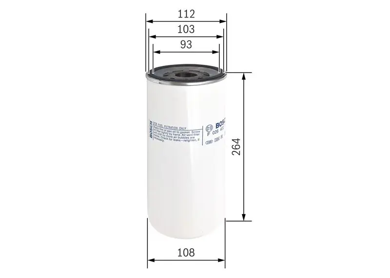 Handler.Part Fuel filter Bosch F026402741 5