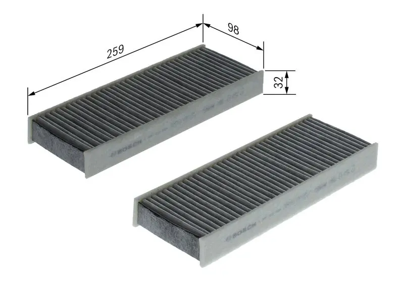 Handler.Part Filter, interior air Bosch 1987435525 7