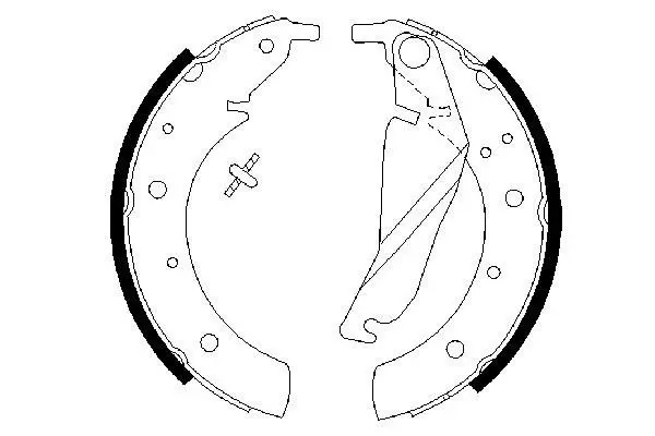 Handler.Part Brake shoe set Bosch 0986487212 1