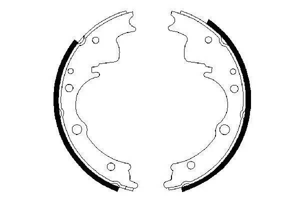 Handler.Part Brake shoe set Bosch 0986487287 1