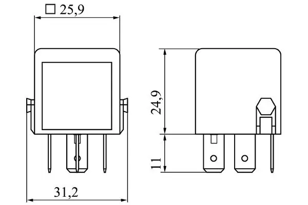 Handler.Part Relay, main current Bosch 0986332040 5