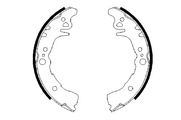 Handler.Part Brake shoe set Bosch 0986487689 1