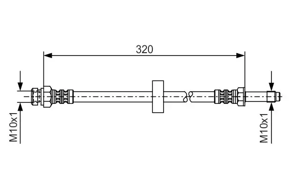 Handler.Part Brake hose Bosch 1987476317 1