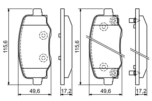 Handler.Part Brake pad set, disc brake Bosch 0986494930 7