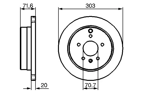 Handler.Part Brake disc Bosch 0986479268 5