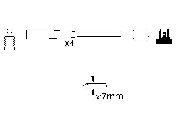 Handler.Part Ignition cable kit Bosch 0986356961 1