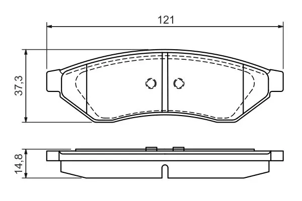 Handler.Part Brake pad set, disc brake Bosch 0986494172 5