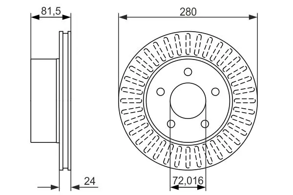 Handler.Part Brake disc Bosch 0986479386 5