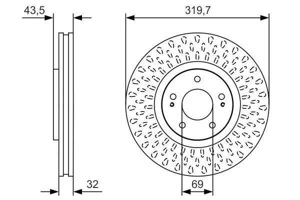 Handler.Part Brake disc Bosch 0986479T01 1