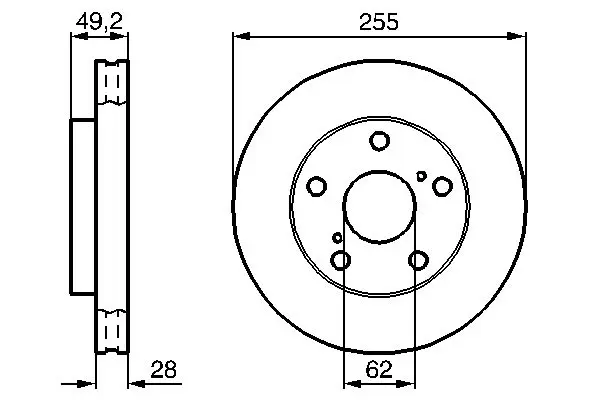 Handler.Part Brake disc Bosch 0986478726 1