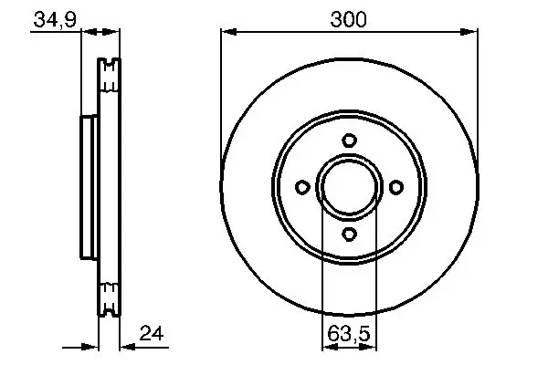 Handler.Part Brake disc Bosch 0986479048 1