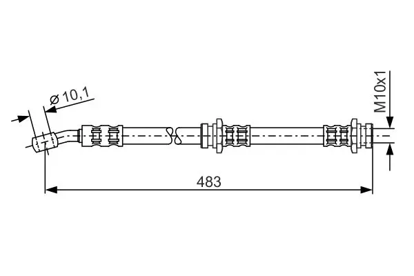 Handler.Part Brake hose Bosch 1987476654 1