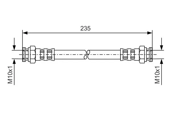 Handler.Part Brake hose Bosch 1987476647 1