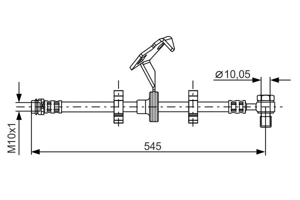 Handler.Part Brake hose Bosch 1987481078 1