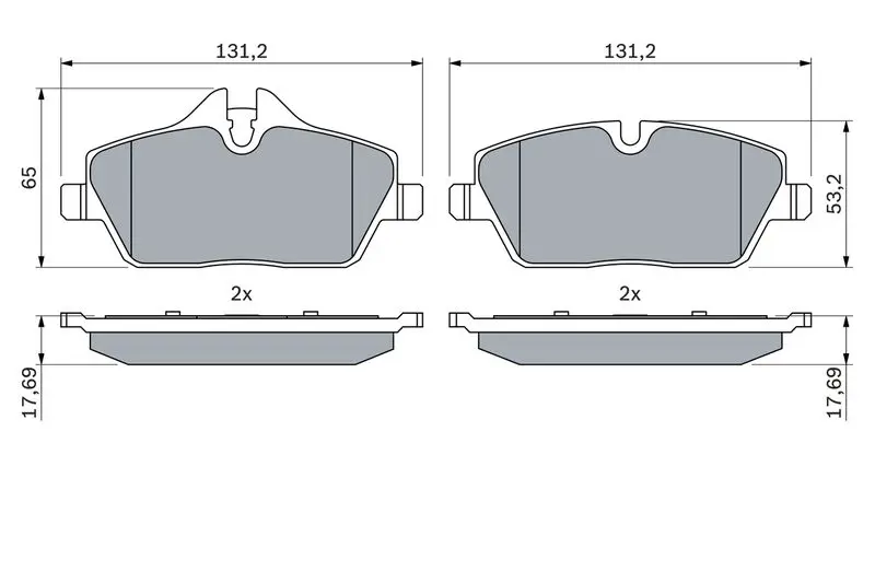 Handler.Part Brake pad set, disc brake Bosch 0986494120 5