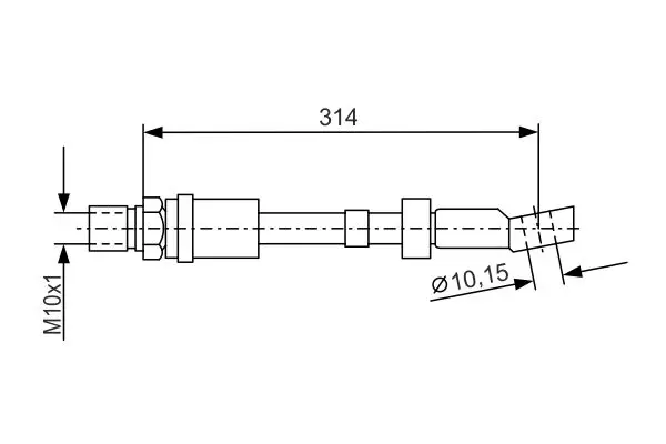 Handler.Part Brake hose Bosch 1987476408 1