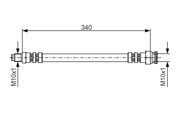 Handler.Part Brake hose Bosch 1987476393 1