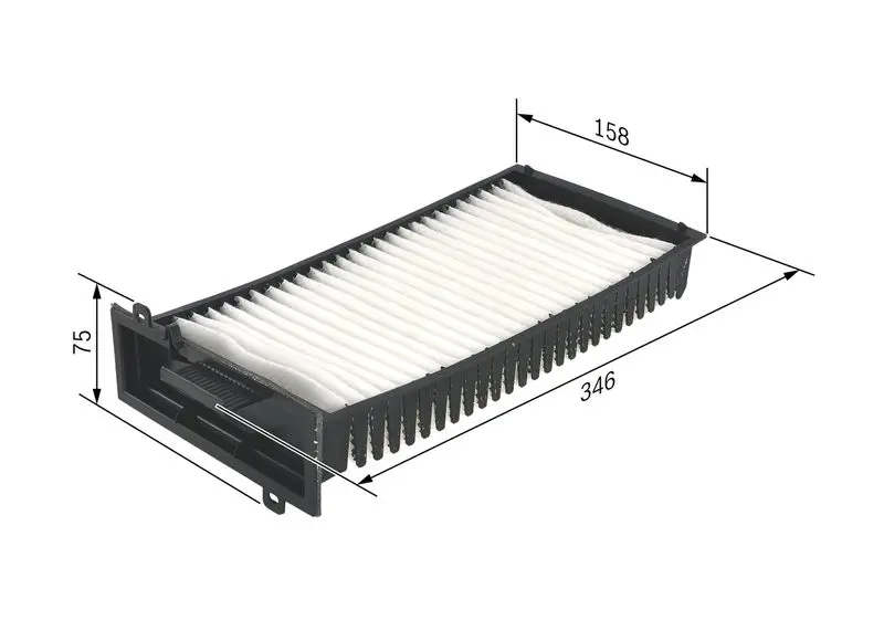 Handler.Part Filter, interior air Bosch 1987432198 5