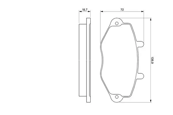 Handler.Part Brake pad set, disc brake Bosch 0986460962 1