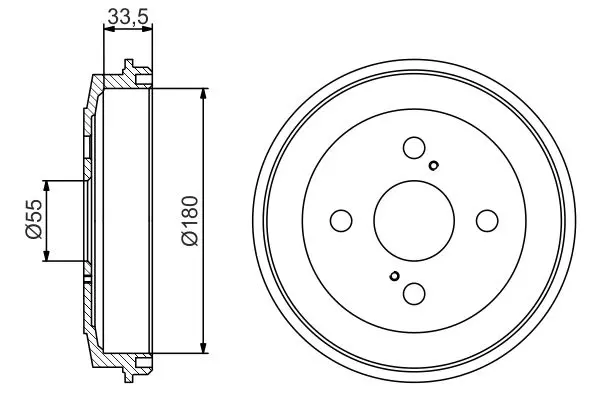 Handler.Part Brake drum Bosch 0986477315 5