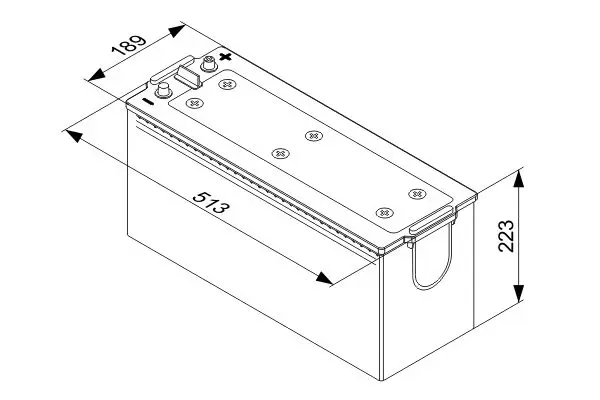 Handler.Part Starter battery Bosch 0092T40750 5