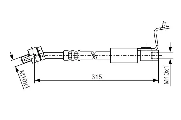 Handler.Part Brake hose Bosch 1987476812 1