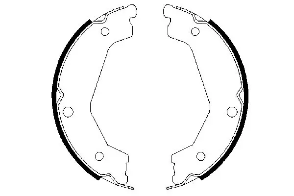 Handler.Part Brake shoe set, parking brake Bosch 0986487708 5