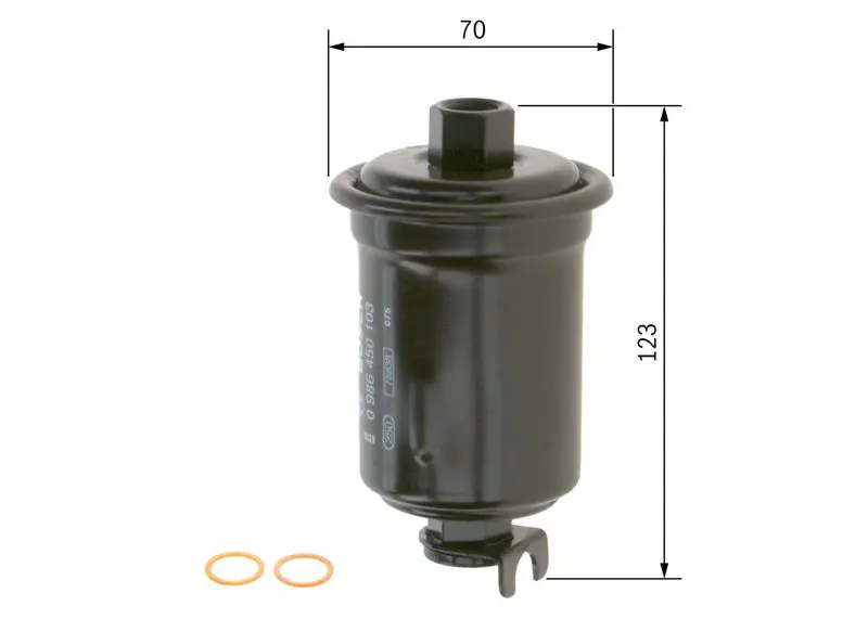 Handler.Part Fuel filter Bosch 0986450103 5