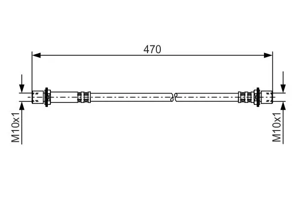 Handler.Part Brake hose Bosch 1987481349 1