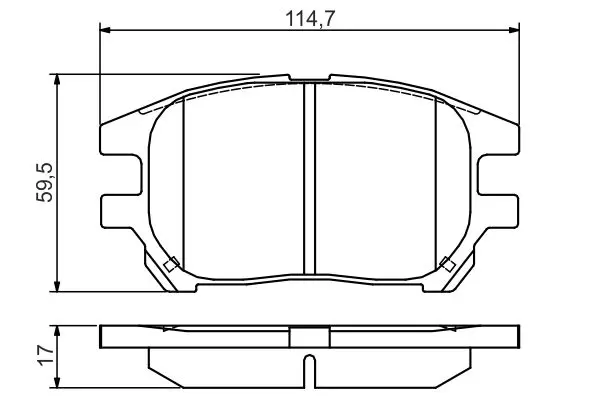 Handler.Part Brake pad set, disc brake Bosch 0986495140 5