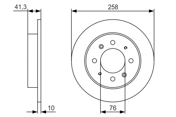 Handler.Part Brake disc Bosch 0986479S57 1