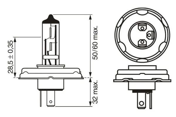 Handler.Part Bulb, headlight Bosch 1987302021 6