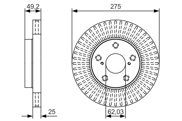 Handler.Part Brake disc Bosch 0986479U19 1