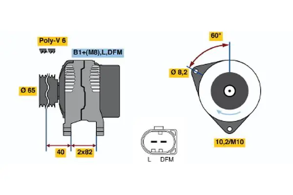 Handler.Part Alternator Bosch 0124515040 5