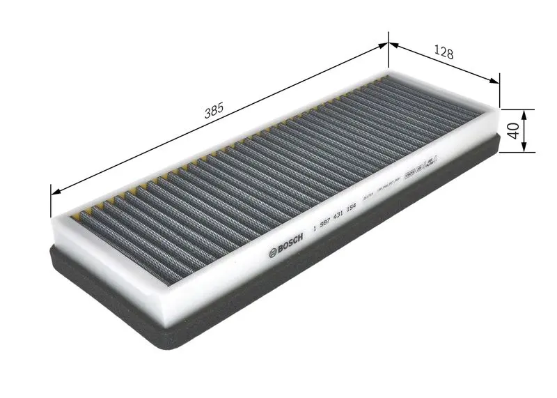 Handler.Part Filter, interior air Bosch 1987431154 5