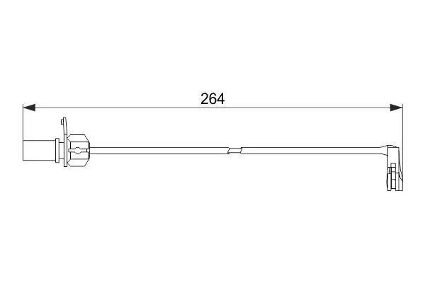 Handler.Part Warning contact, brake pad wear Bosch 1987474517 7