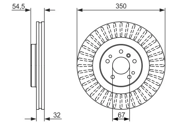 Handler.Part Brake disc Bosch 0986479329 5