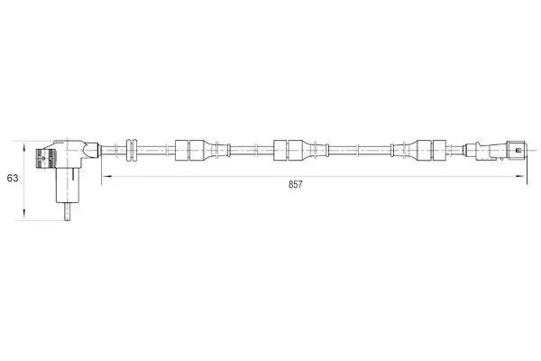 Handler.Part Sensor, wheel speed Bosch 0265006203 5