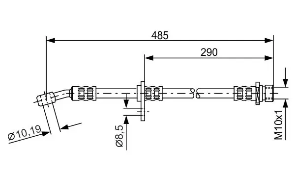 Handler.Part Brake hose Bosch 1987476989 1