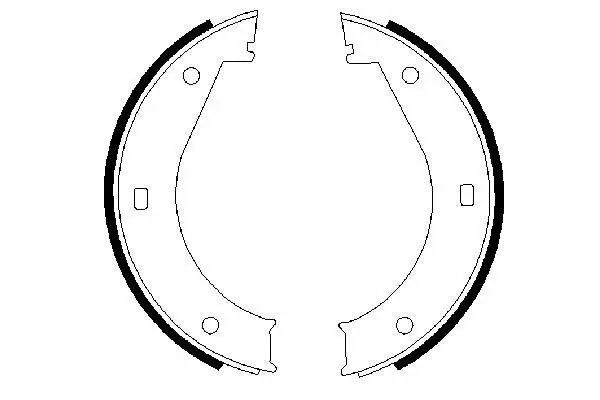 Handler.Part Brake shoe set, parking brake Bosch 0986487211 5