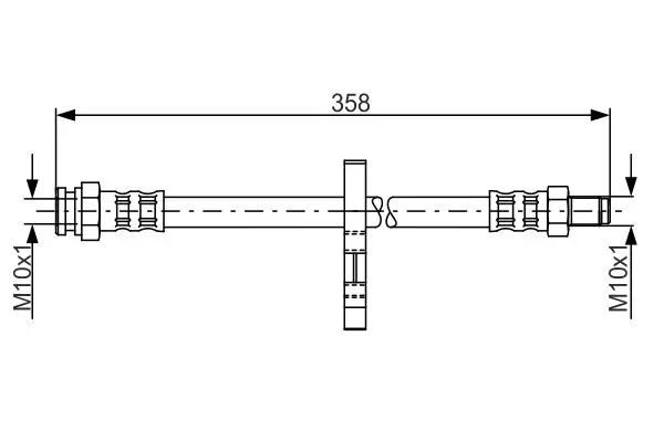 Handler.Part Brake hose Bosch 1987481019 1