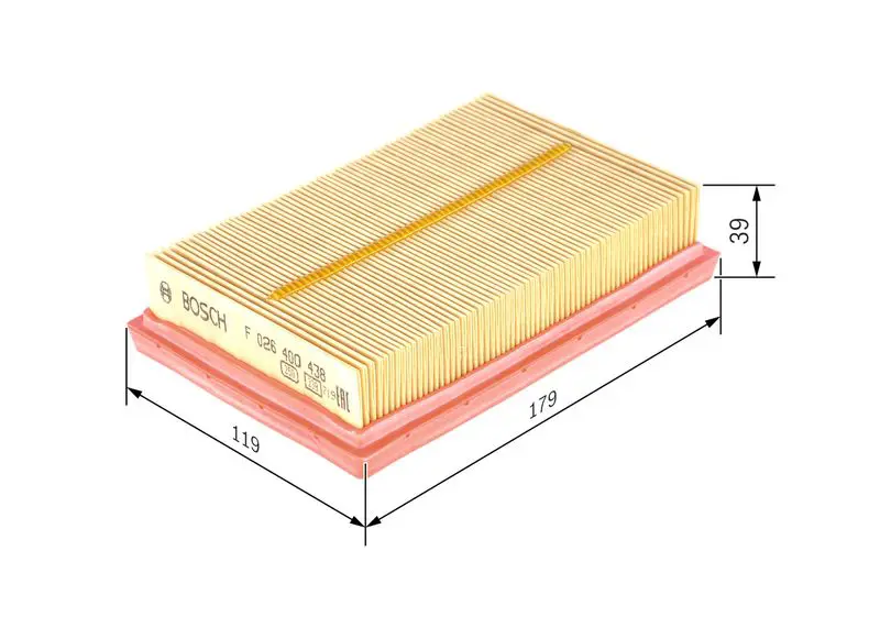 Handler.Part Air filter Bosch F026400438 5