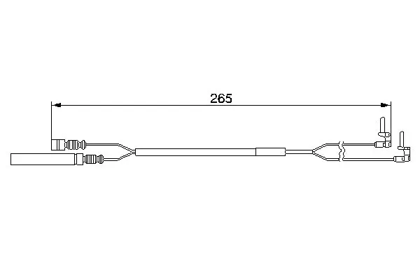 Handler.Part Warning contact, brake pad wear Bosch 1987474967 1