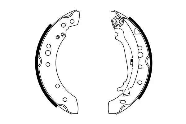 Handler.Part Brake shoe set Bosch 0986487746 5