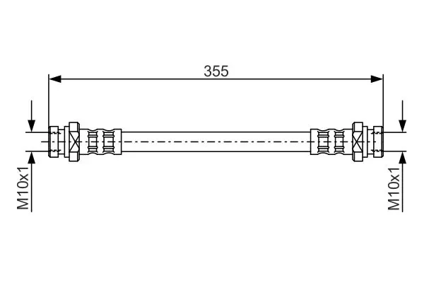 Handler.Part Brake hose Bosch 1987481031 1