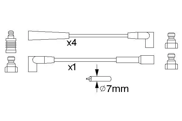 Handler.Part Ignition cable kit Bosch 0986356886 5