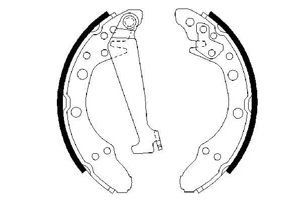 Handler.Part Brake shoe set Bosch 0986487270 5